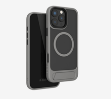 Load image into Gallery viewer, Levelo Matteo Case with Bottom Stand Grip for iPhone 16 Pro - CVRGRM