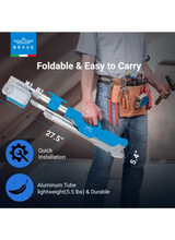 Load image into Gallery viewer, BRAVE BrightForce Pro Series 7000LM LED Portable Floodlight with Tripod | 5200mAh Battery | Foldable Stand & USB-C Output for Camping & Work
