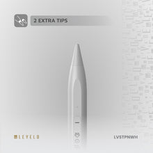 Load image into Gallery viewer, Levelo Skywrite Versa Stylus Smart Pen | Magnetic iPad Stylus | 10h Battery | Wireless Charging - White