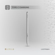 Load image into Gallery viewer, Levelo Skywrite Versa Stylus Smart Pen | Magnetic iPad Stylus | 10h Battery | Wireless Charging - White