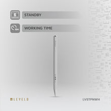 Load image into Gallery viewer, Levelo Skywrite Versa Stylus Smart Pen | Magnetic iPad Stylus | 10h Battery | Wireless Charging - White