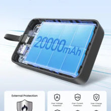 Load image into Gallery viewer, UGREEN Nexode 20000mAh Power Bank with Built-In USB-C Cable - Gray