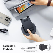 Load image into Gallery viewer, UGREEN 360 Rotating and Folding Desktop Phone Stand - Black