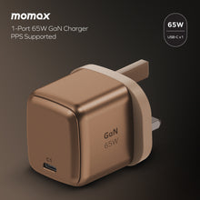 Load image into Gallery viewer, Momax 1 - Charge GaN 65W 1 Port Charger - Sandstone - CVRGRM