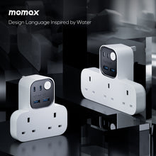 Load image into Gallery viewer, Momax 1-Charge Work Flow T-Shaped Extension 3 Socket With USB