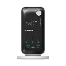 Load image into Gallery viewer, Momax 1-Charge 70W Work Flow 6-Outlet Digital Display Power Tower With USB