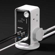 Load image into Gallery viewer, Momax 1-Charge 70W Work Flow 6-Outlet Digital Display Power Tower With USB