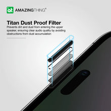 Load image into Gallery viewer, Amazingthing 3D fully cover for iPhone (15 Pro/ 2023) w/ Dust Filter - Privacy - CVRGRM