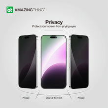 Load image into Gallery viewer, Amazingthing 3D fully cover for iPhone (15 Pro/ 2023) w/ Dust Filter - Privacy - CVRGRM