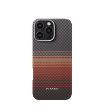 Load image into Gallery viewer, Pitaka Tactile Woven Ultra Slim Case For iPhone 16 Pro - Sunset - CVRGRM