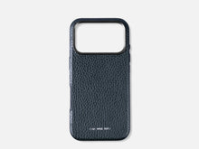 Load image into Gallery viewer, 121 MagSafe Pebbled Leather Case | iPhone 17 Pro - Navy Blue