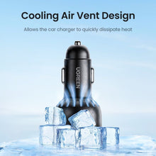 Load image into Gallery viewer, UGREEN 75W 3-Port PD Fast Car Charger - Gray