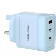 Load image into Gallery viewer, Powerology Lunex Series 3-Port Fast Charging Adapter