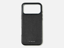 Load image into Gallery viewer, 121 MagSafe Pebbled Leather Case | iPhone 17 Pro Max - Black