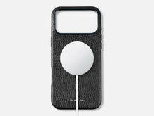 Load image into Gallery viewer, 121 MagSafe Pebbled Leather Case | iPhone 17 Pro Max - Black