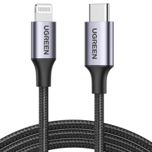 Load image into Gallery viewer, UGREEN USB-C to Lightning Cable 1M - Black