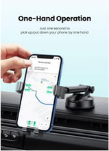 Load image into Gallery viewer, UGREEN Suction Cup Car Phone Mount for Dashboard & Windshield - Black