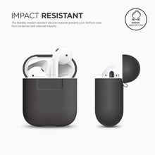Load image into Gallery viewer, Elago Airpods Silicone Case - Dark Grey - CVRGRM