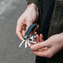 Load image into Gallery viewer, Orbitkey Crazy - Horse Leather Key Organiser - MARINE BLUE - CVRGRM