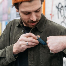 Load image into Gallery viewer, Orbitkey Crazy - Horse Leather Key Organiser - MARINE BLUE - CVRGRM