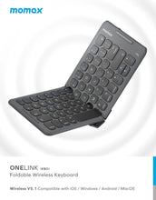 Load image into Gallery viewer, Momax ONELINK Folding Portable Wireless Keyboard KB2 - CVRGRM