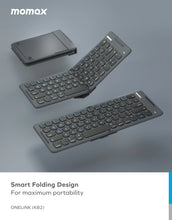 Load image into Gallery viewer, Momax ONELINK Folding Portable Wireless Keyboard KB2 - CVRGRM