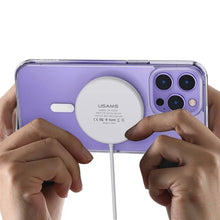 Load image into Gallery viewer, Usams Ice Magnet Series Magsafe Case for iPhone 14 Pro Max - Clear - CVRGRM