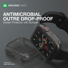 Load image into Gallery viewer, Amazing Thing Apple Watch 44mm SERIES SE/6/5/4 Outer Bumper + Screen Protection - Clear - CVRGRM