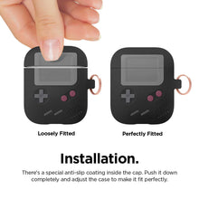 Load image into Gallery viewer, Elago AW5 Hang Case for Apple AirPods - Black - CVRGRM