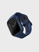 Load image into Gallery viewer, Uniq Monos 2 - in - 1 Strap with Hybrid Case for Apple Watch 45/44mm - Marine Blue - CVRGRM