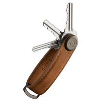 Load image into Gallery viewer, Orbitkey Crazy Horse Leather Key Organiser - Chesnut Brown - CVRGRM
