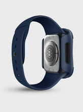 Load image into Gallery viewer, UNIQ Torres Antimicrobial Watch Case with Glass Screen Protection (44 MM) - NAUTICAL BLUE - CVRGRM