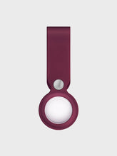 Load image into Gallery viewer, Uniq Vencer Silicon Airtag Loop Case - Burgundy Maroon - CVRGRM