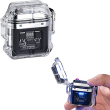 Load image into Gallery viewer, Double Arc Lighter Rechargeable Lighter - Black - CVRGRM