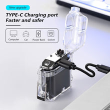 Load image into Gallery viewer, Double Arc Lighter Rechargeable Lighter - Black - CVRGRM