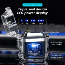 Load image into Gallery viewer, Double Arc Lighter Rechargeable Lighter - Black - CVRGRM