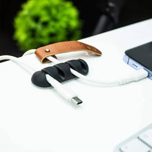 Load image into Gallery viewer, Blupebble Anchor 4 Desk Tidy Organizer Cable Clip (2pc)| BP - ANCHORFOUR - BK - Black - CVRGRM