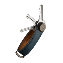 Load image into Gallery viewer, Orbitkey Crazy - Horse Leather Key Organiser - MARINE BLUE - CVRGRM