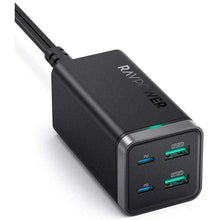 Load image into Gallery viewer, RAVPower PD Pioneer 4 - Port Desktop Charger 65W - Black - CVRGRM