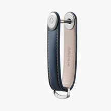 Load image into Gallery viewer, Orbitkey Leather Key Organiser - Navy/ Tan - CVRGRM