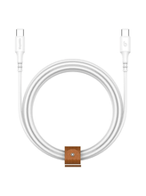 Load image into Gallery viewer, Blupebble Power Flow USB - C to USB - C 60watts Cable (2m) - White - CVRGRM