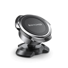 Load image into Gallery viewer, RAVPower 3M Adhesive Magnetic Car Phone Holder 360° Rotatable - Black - CVRGRM
