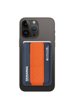 Load image into Gallery viewer, SKINARMA KADO MAG-CHARGE CARD HOLDER WITH GRIP STAND - BLUE/ORANGE