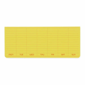 Penco Sticky Memo Pad Weekly - Yellow