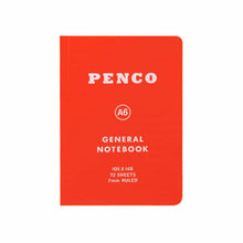 Load image into Gallery viewer, Penco Soft PP Notebook A6 Ruled - Red
