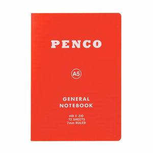 Penco Soft PP Notebook A5 Ruled - Red