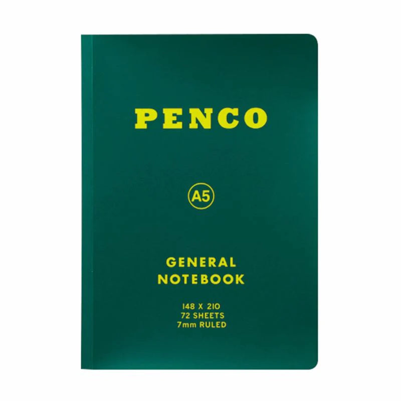 Penco Soft PP Notebook A5 Ruled - Green