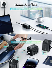 Load image into Gallery viewer, RAVPower75W Power Strip 6 Ports + Travel Adapter
