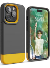 Load image into Gallery viewer, Elago  Glide Case for iPhone (14 PRO MAX)-Dark Gray/Yellow
