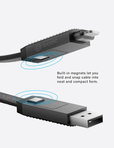 Bazic GoCharge AluCable 100CM USB-C + Lightning + USB-A (1meter)